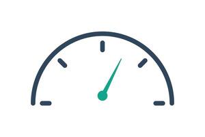 Gauge icon. icon related to technology. line icon style. data analytics elements illustration vector
