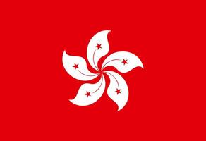 Hong Kong flag illustrator country flags vector