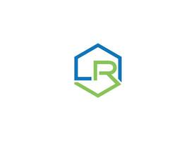 LR letter Logo Design with Creative Modern icon template vector