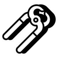 Pincers Tools Icon With Shadow Style vector