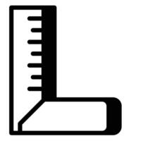 Ruler Tool Icon , Flat Ruler Measurement Icon With Shadow Style vector