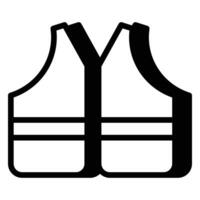 Vest Worker Icon With Shadow Style vector