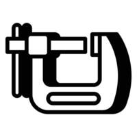 Clamp Tools Icon With Shadow Style vector