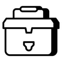 Tool Box Icon With Shadow Style vector
