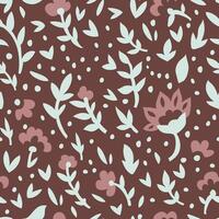 Simple Floral Seamless Pattern vector