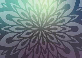 Gray geometric mandala line pattern background vector
