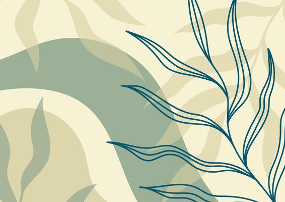 Natural cream color art leaf tropical background