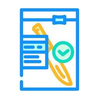 corroborating evidence crime color icon illustration vector