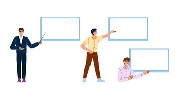 lecturer presentation man vector