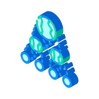 the existence of parallel universes isometric icon illustration vector