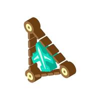 the bermuda triangle unsolved mystery isometric icon illustration vector
