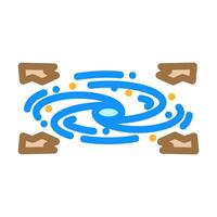 dark energy unsolved mystery color icon illustration vector