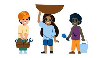 exploitation child labor stop vector
