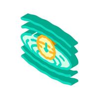 the nature of gravity unsolved mystery isometric icon illustration vector