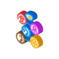 origin of life unsolved mystery isometric icon illustration vector