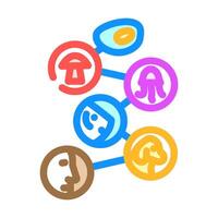 origin of life unsolved mystery color icon illustration vector