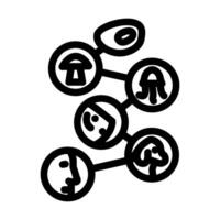 origin of life unsolved mystery line icon illustration vector