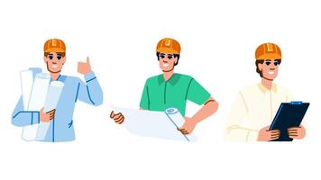 project man architect vector