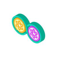 quantum entanglement unsolved mystery isometric icon illustration vector