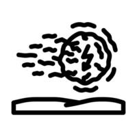 ball lightning unsolved mystery line icon illustration vector