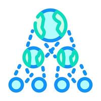 the existence of parallel universes color icon illustration vector