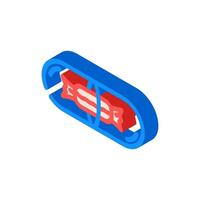 the placebo effect unsolved mystery isometric icon illustration vector