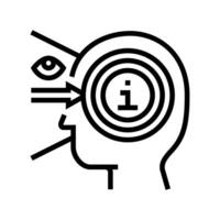 perception consumer behavior line icon illustration vector