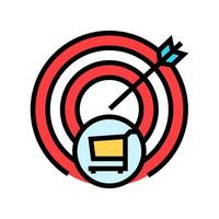 purchase intention consumer behavior color icon illustration vector