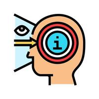 perception consumer behavior color icon illustration vector