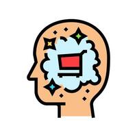consumer needs consumer behavior color icon illustration vector