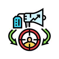 reference groups consumer behavior color icon illustration vector