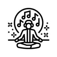 chillout area rave retro line icon illustration vector