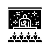 afterparty rave retro glyph icon illustration vector