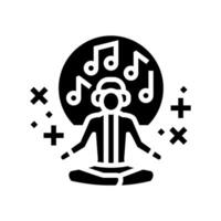 chillout area rave retro glyph icon illustration vector