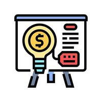pitch technical sales engineer color icon illustration vector
