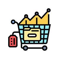data analysis technical sales engineer color icon illustration vector