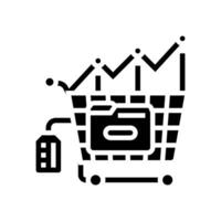 data analysis technical sales engineer glyph icon illustration vector