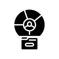customer segmentation technical sales engineer glyph icon illustration vector