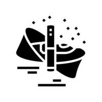 faster than light travel unsolved mystery glyph icon illustration vector