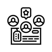 lead scoring technical sales engineer line icon illustration vector
