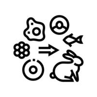 origin of life unsolved mystery line icon illustration vector
