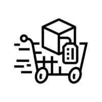acceleration technical sales engineer line icon illustration vector