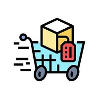 acceleration technical sales engineer color icon illustration vector