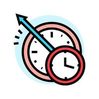 time travel unsolved mystery color icon illustration vector
