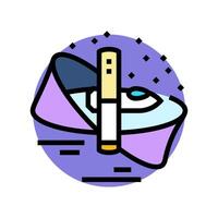 faster than light travel unsolved mystery color icon illustration vector