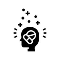 the placebo effect unsolved mystery glyph icon illustration vector