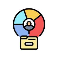 customer segmentation technical sales engineer color icon illustration vector