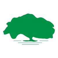 simple oak tree logo design icon graphics elements vector
