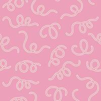 Outline Bunch of Swirl Seamless Pattern illustration Design vector