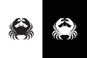Crab icon silhouette . Crab silhouette can be used as icon, symbol or sign. Crab silhouette vector